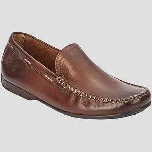 Frye Lewis Keeper Loafer Driving Shoes Men’s 9.5 Dark Brown Leather 80305 Men main image 2